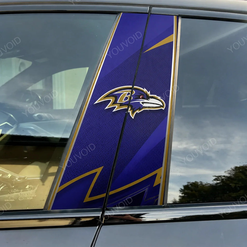 Baltimore Ravens Car Pillar Wrap - Universal Fit