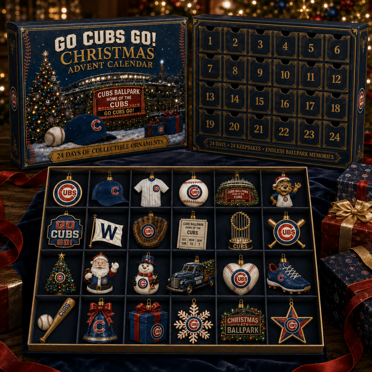 🎄 Go North Side Go! Baseball Christmas Advent Calendar