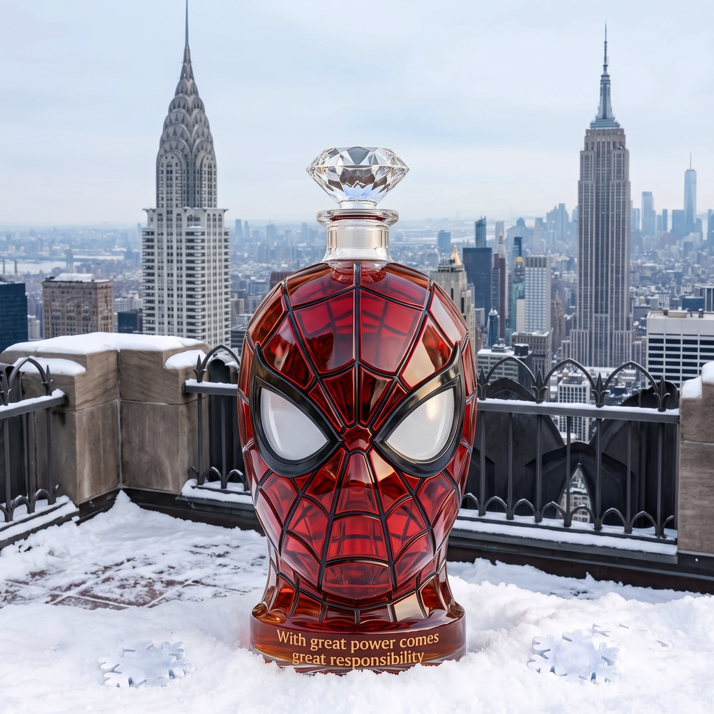 "Friendly Neighborhood" Superhero Whiskey Bottle