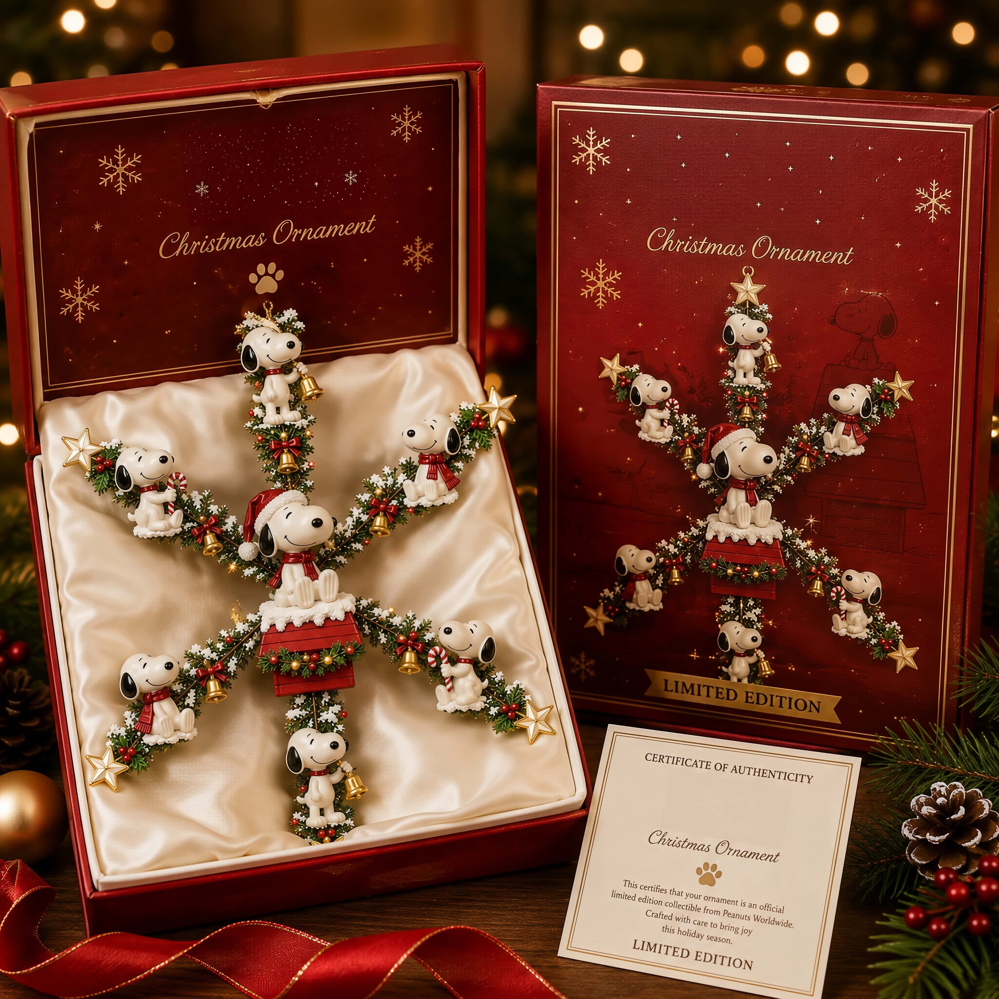 Snoopy Christmas Snowflake Ornament – Holiday Collector Edition