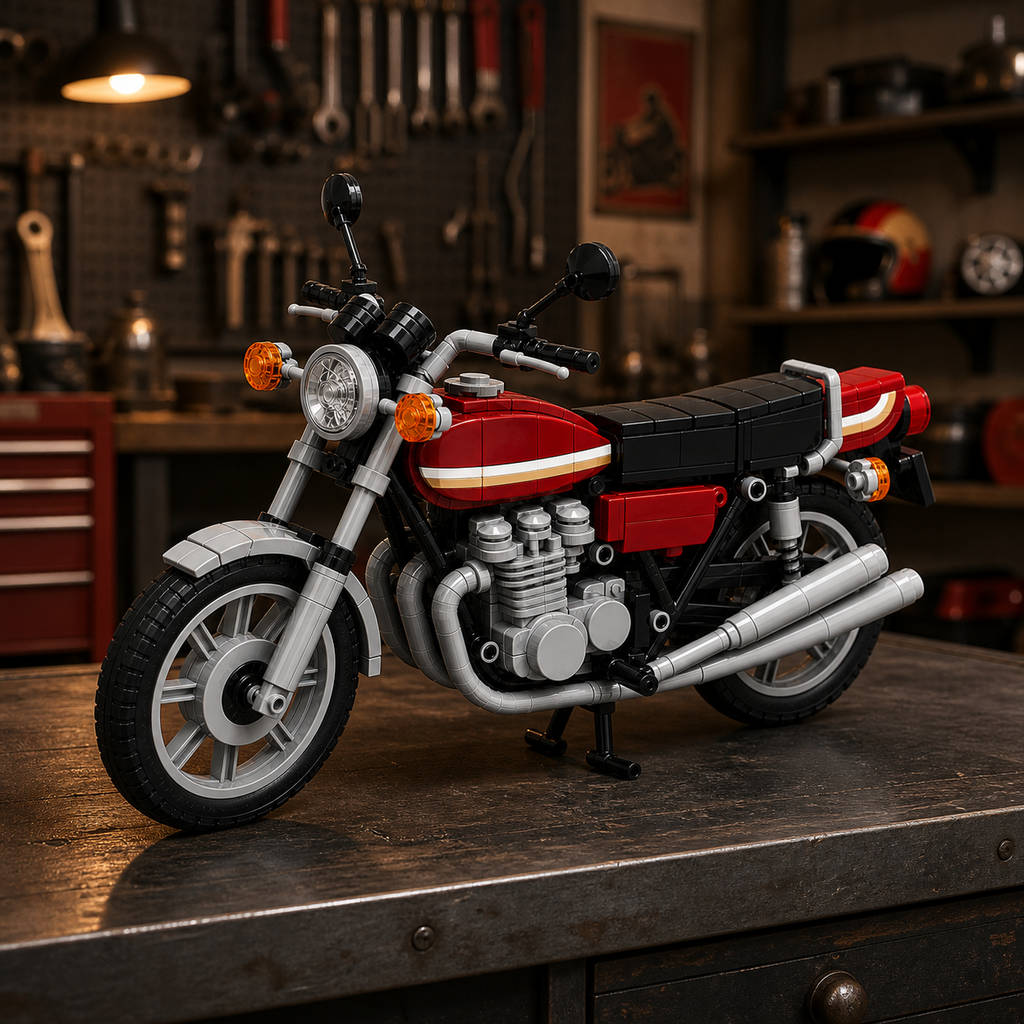 Classic Z900 Vintage Motorcycle Building Block Set🏍️
