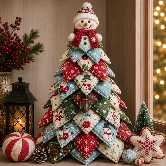 🎄LAST DAY 50% OFF - 🎄🧵DIY Quilted Christmas Tree Kit – Handmade Fabric Holiday Tabletop Tree Decor