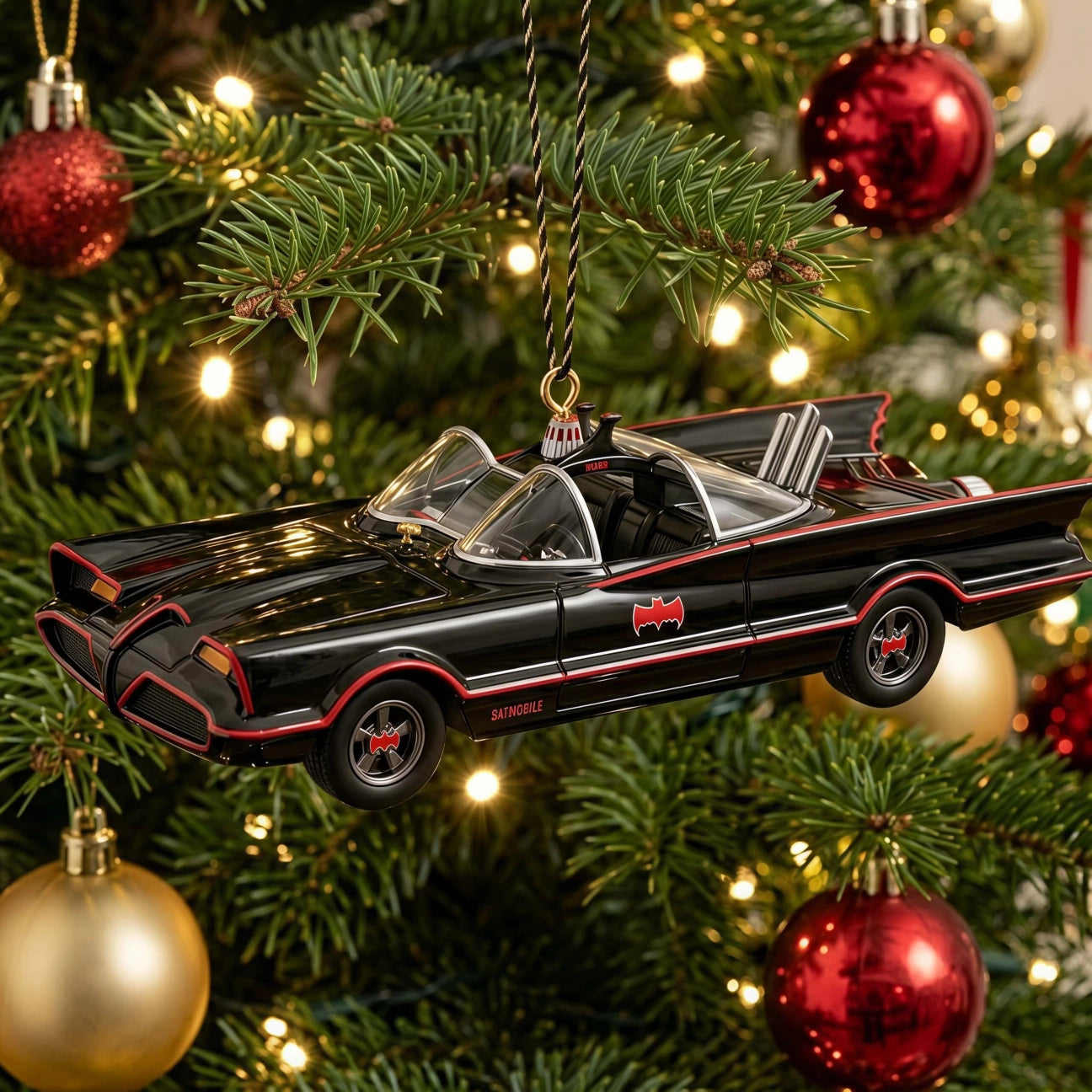 Batmobile 60th Anniversary Edition 3D Christmas Ornament
