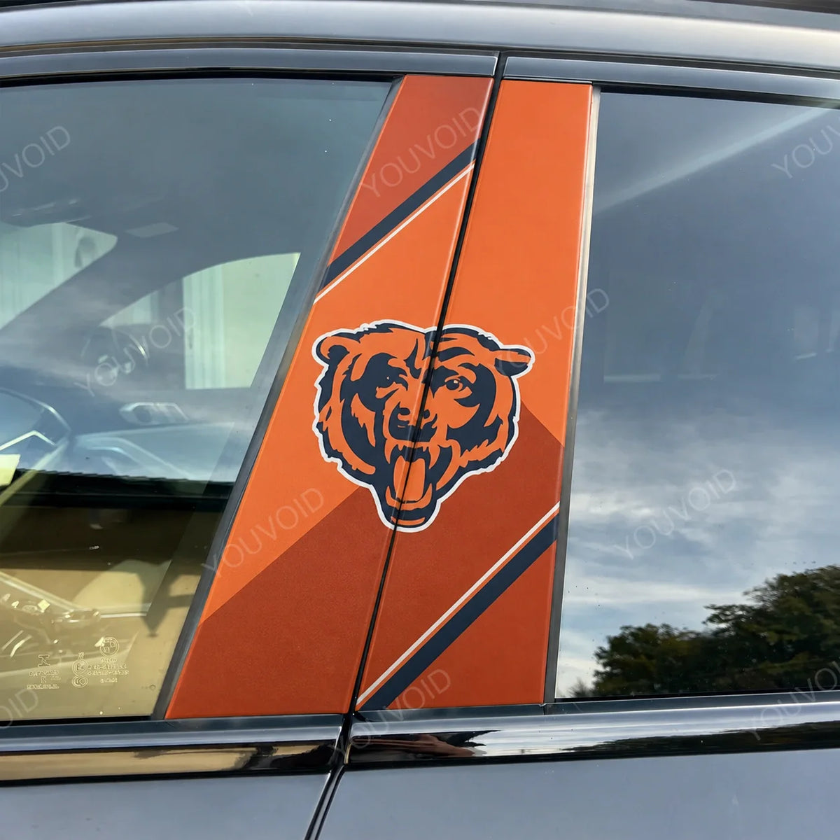 Chicago Bears Car Pillar Wrap - Universal Fit