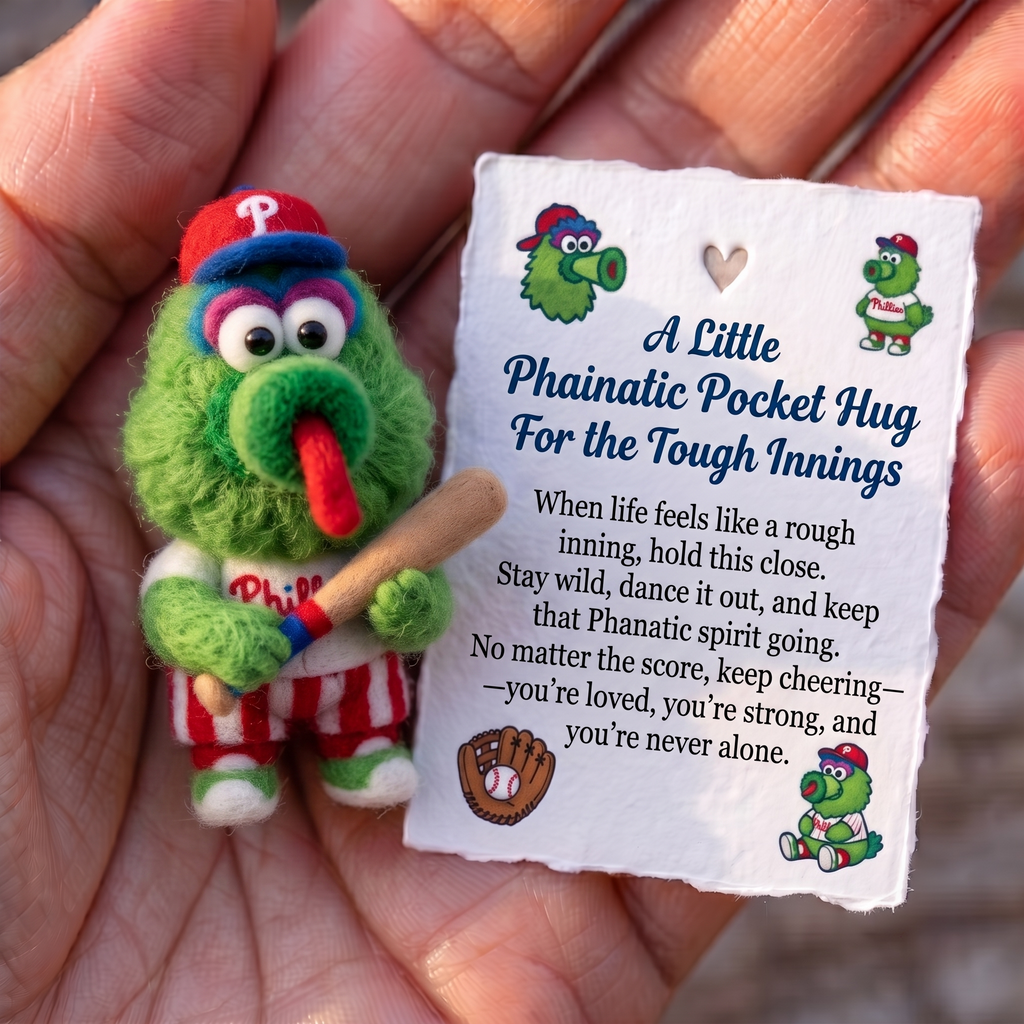 Phillie Phanatic Felt Pocket Hug Set