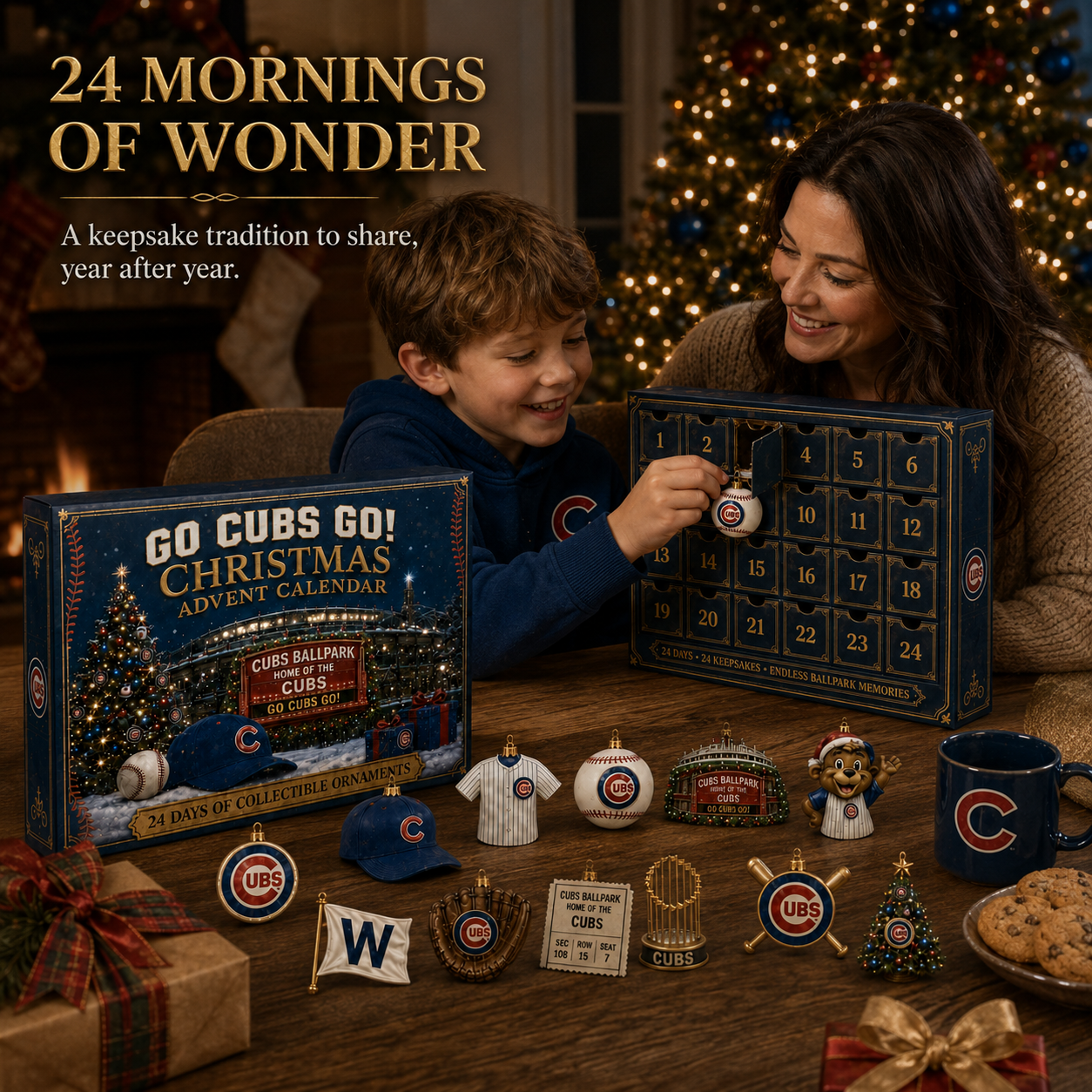 🎄 Go North Side Go! Baseball Christmas Advent Calendar