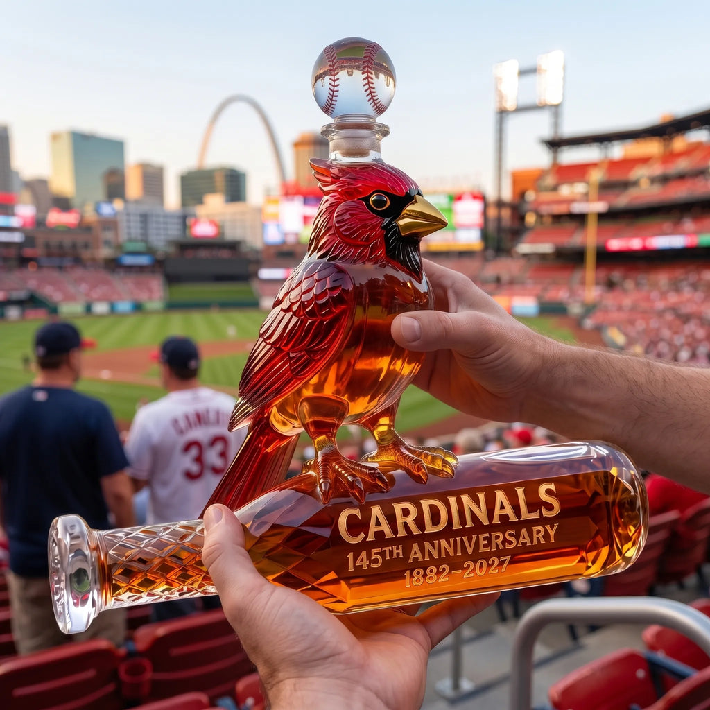 Cardinals 145th Anniversary Whiskey Bottle