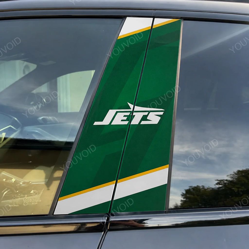 New York Jets Car Pillar Wrap - Universal Fit