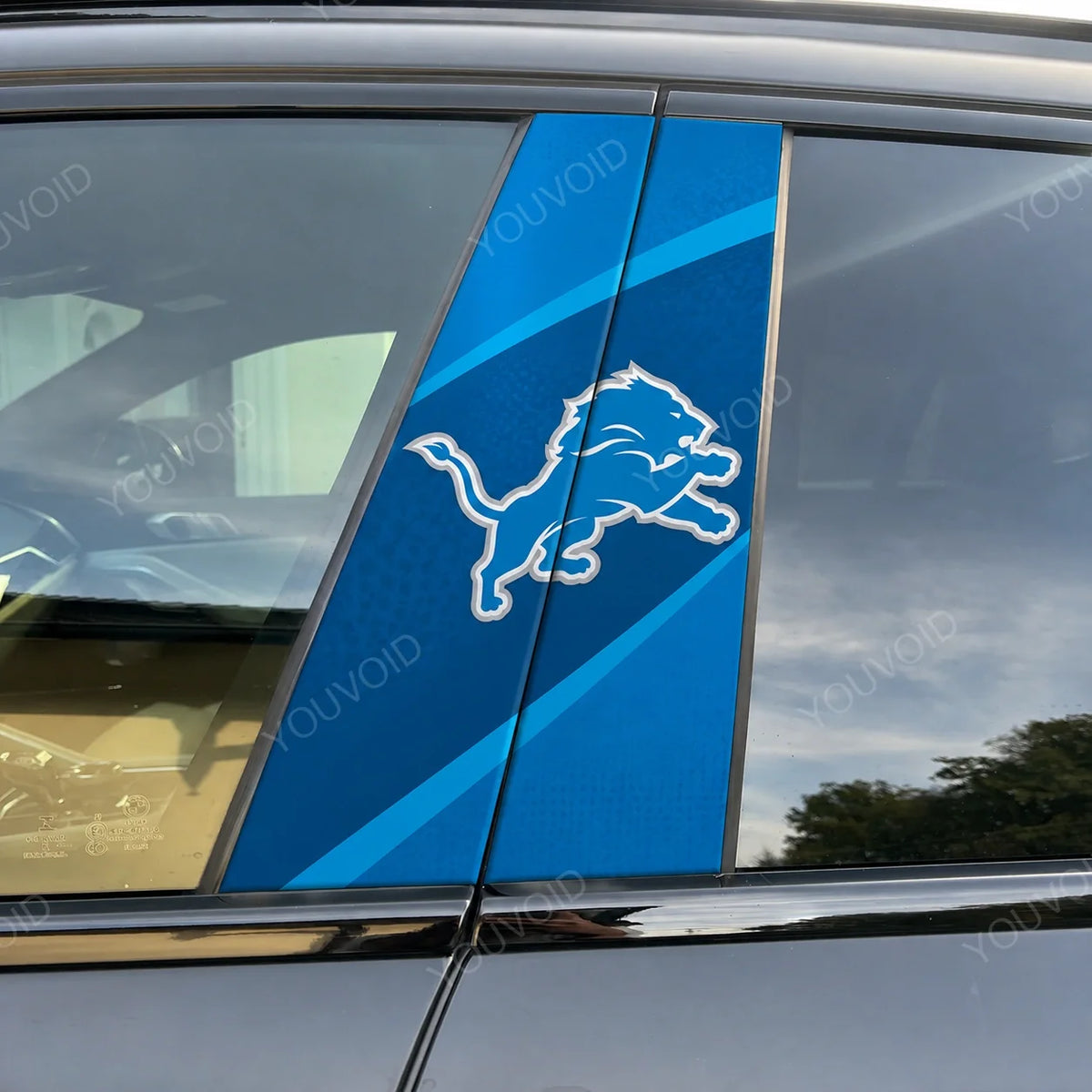 Detroit Lions Car Pillar Wrap - Universal Fit