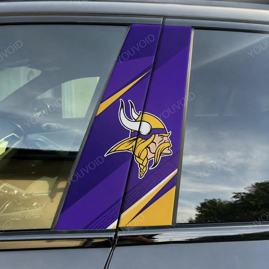 Minnesota Vikings Car Pillar Wrap - Universal Fit