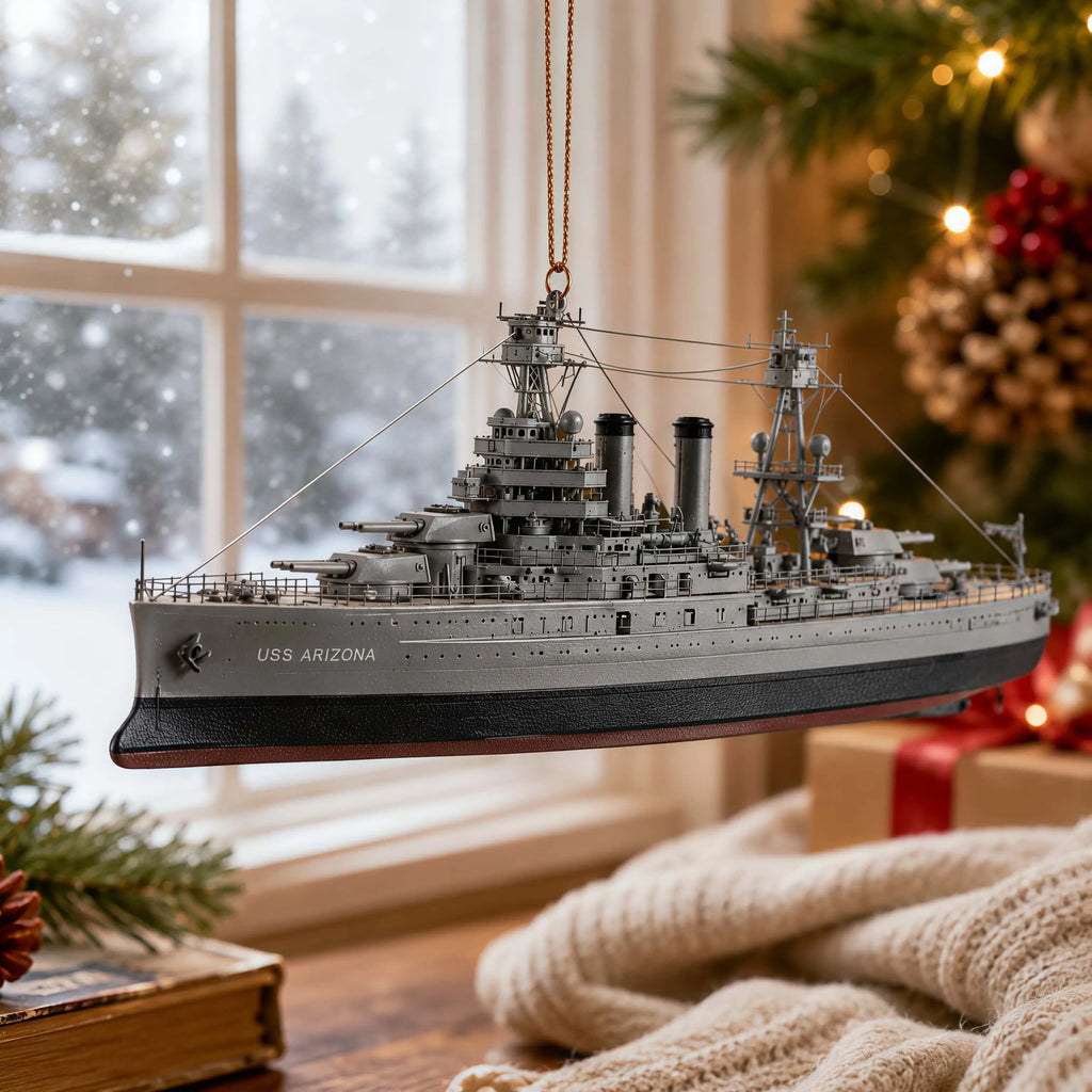The Attack on Pearl Harbor 85th Anniversary 3D Christmas Ornament—USS Arizona