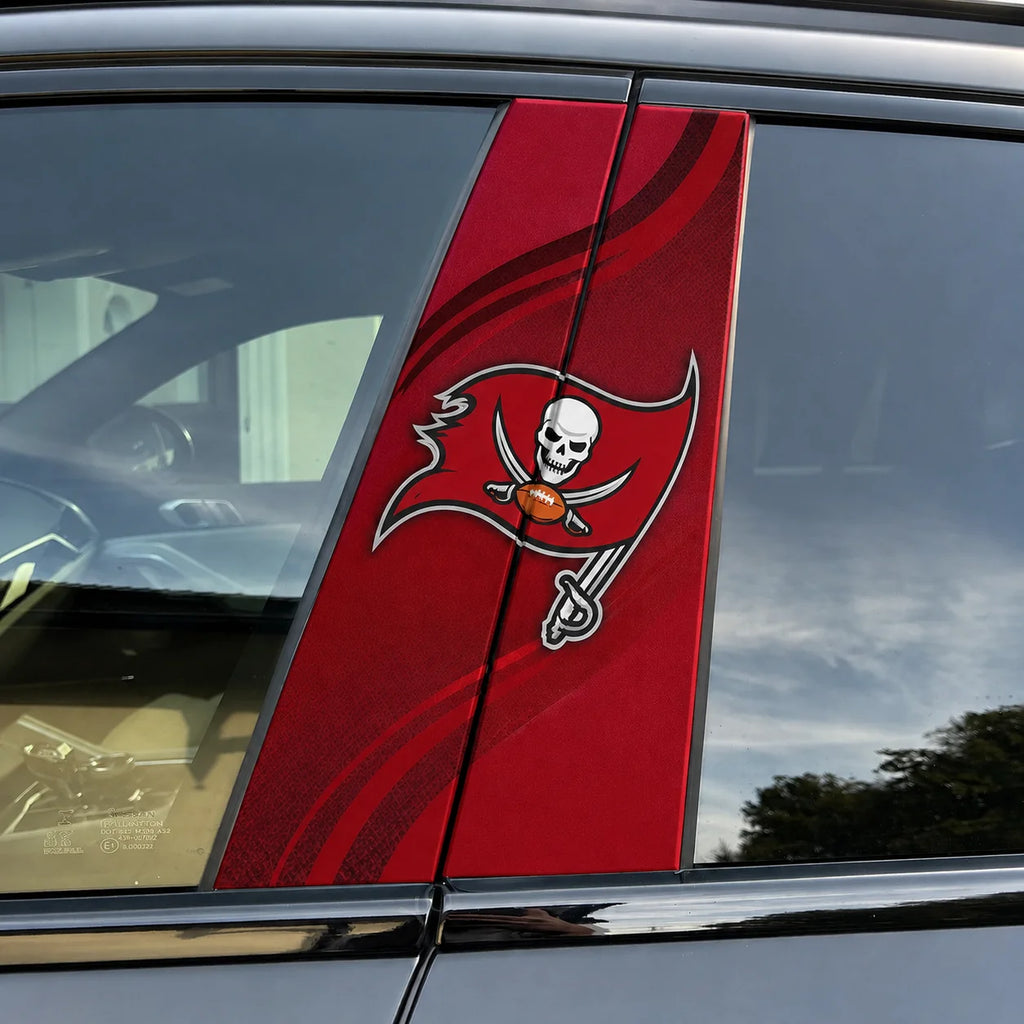 Tampa Bay Buccaneers Car Pillar Wrap - Universal Fit
