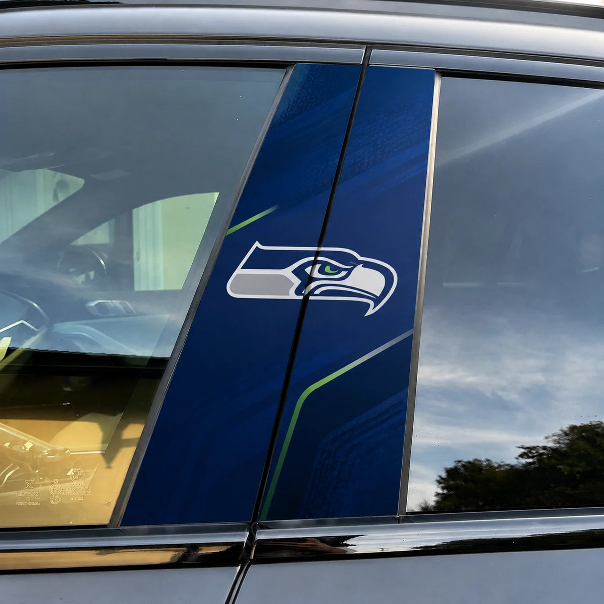 Seattle Seahawks Car Pillar Wrap - Universal Fit
