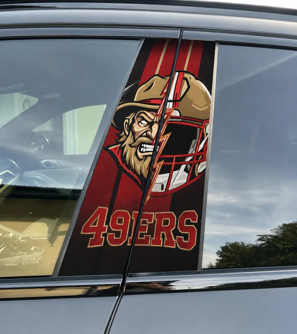 San Francisco 49ers Car Pillar Wrap - Universal Fit