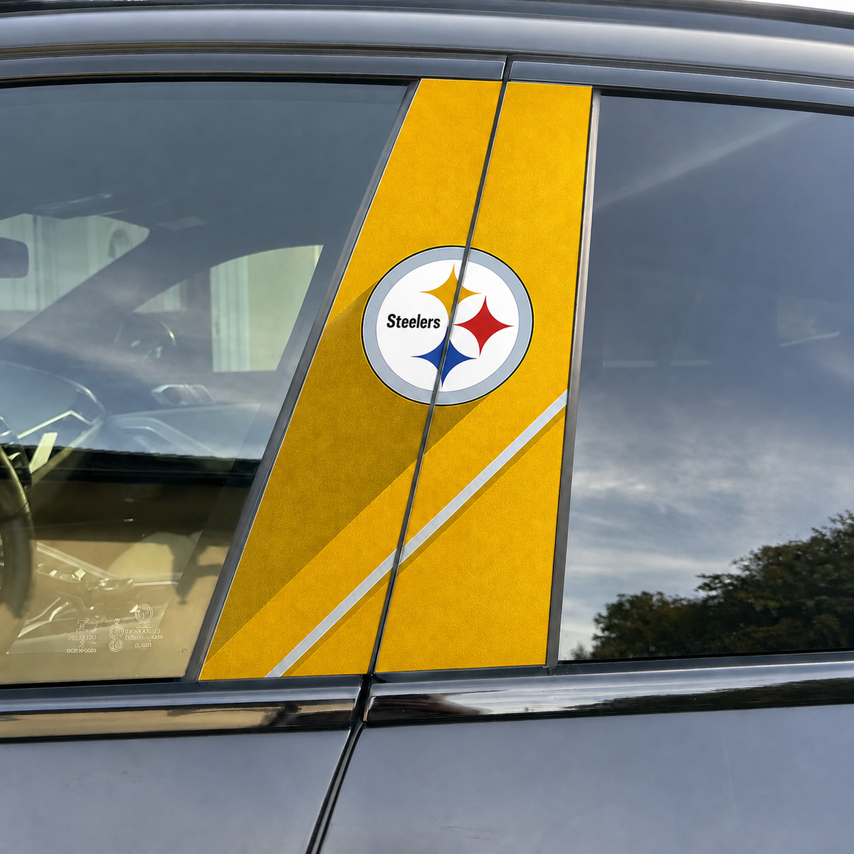 Pittsburgh Steelers Car Pillar Wrap - Universal Fit