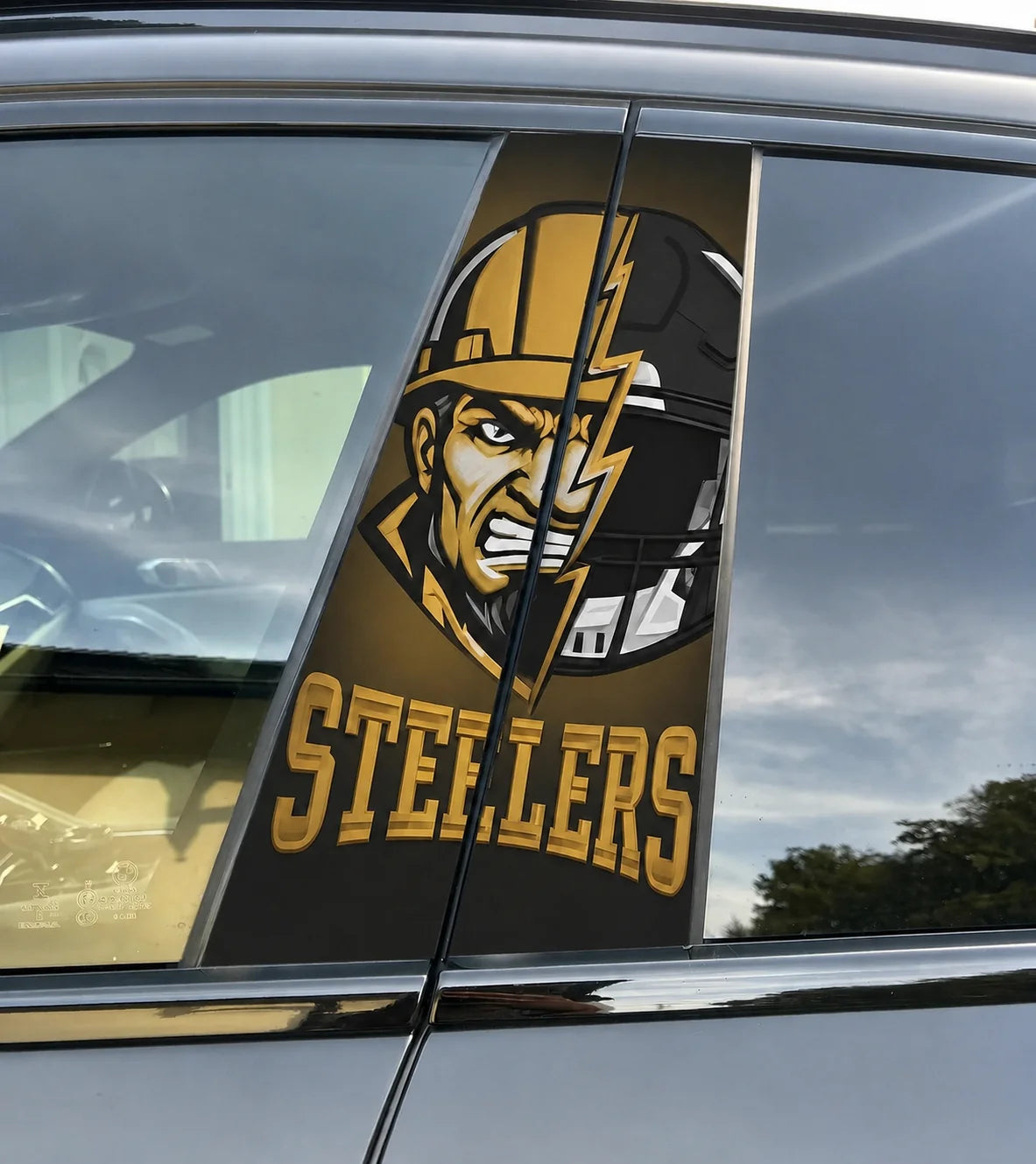 Pittsburgh Steelers Car Pillar Wrap - Universal Fit