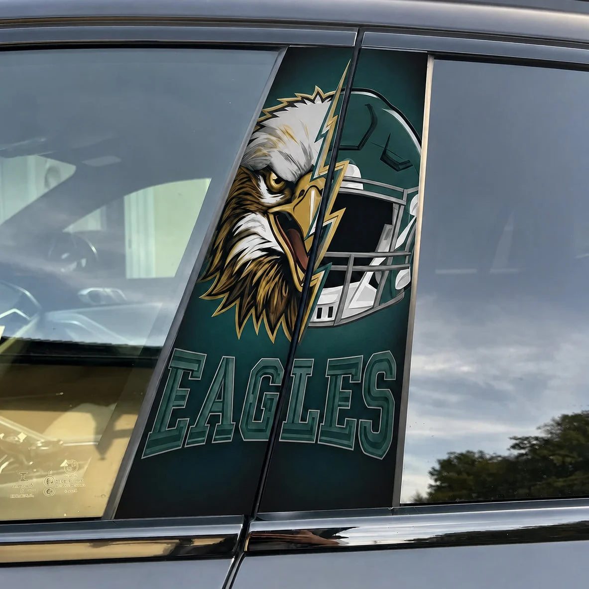 Philadelphia Eagles Car Pillar Wrap - Universal Fit