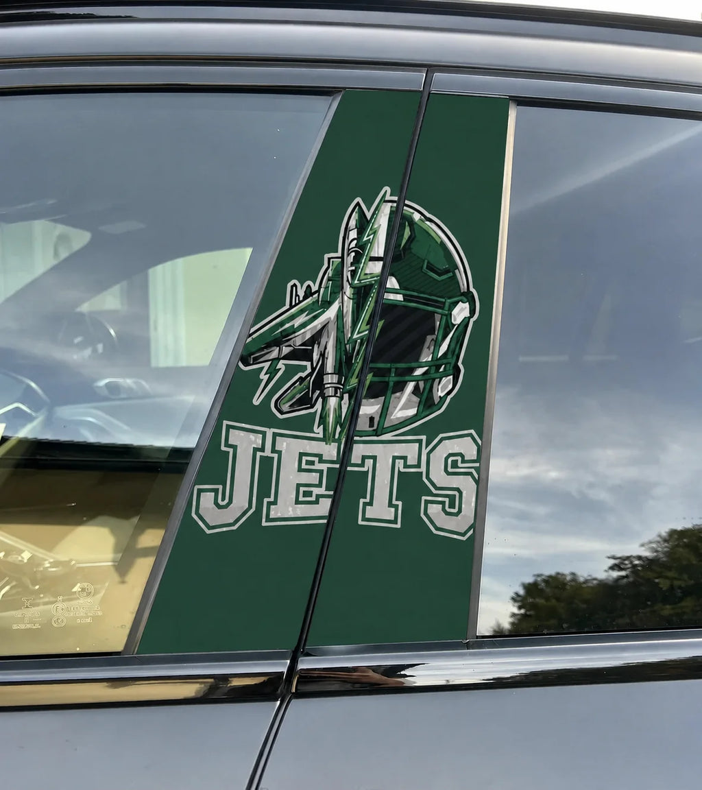 New York Jets Car Pillar Wrap - Universal Fit
