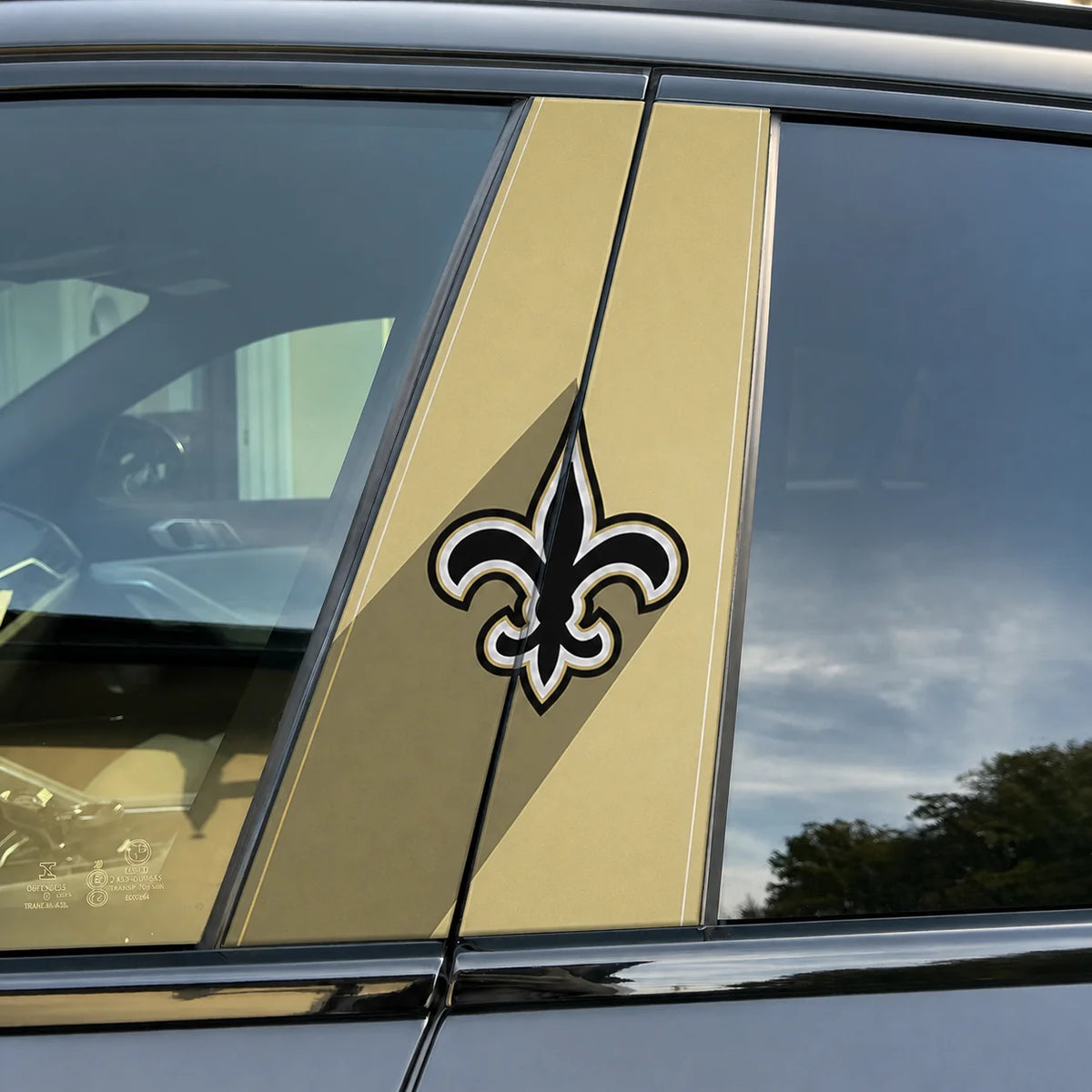 New Orleans Saints Car Pillar Wrap - Universal Fit