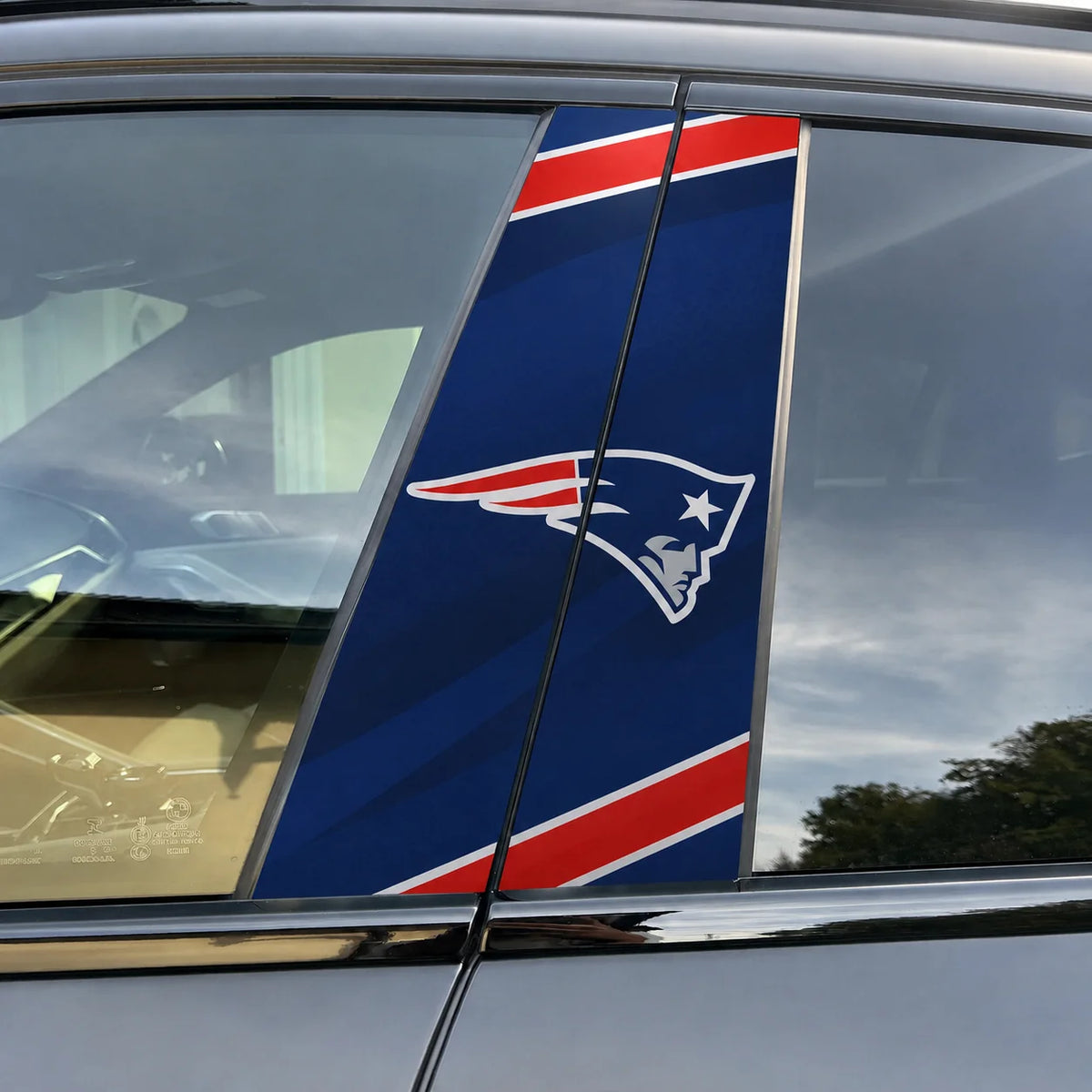 New England Patriots Car Pillar Wrap - Universal Fit