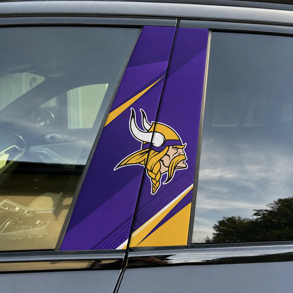 Minnesota Vikings Car Pillar Wrap - Universal Fit
