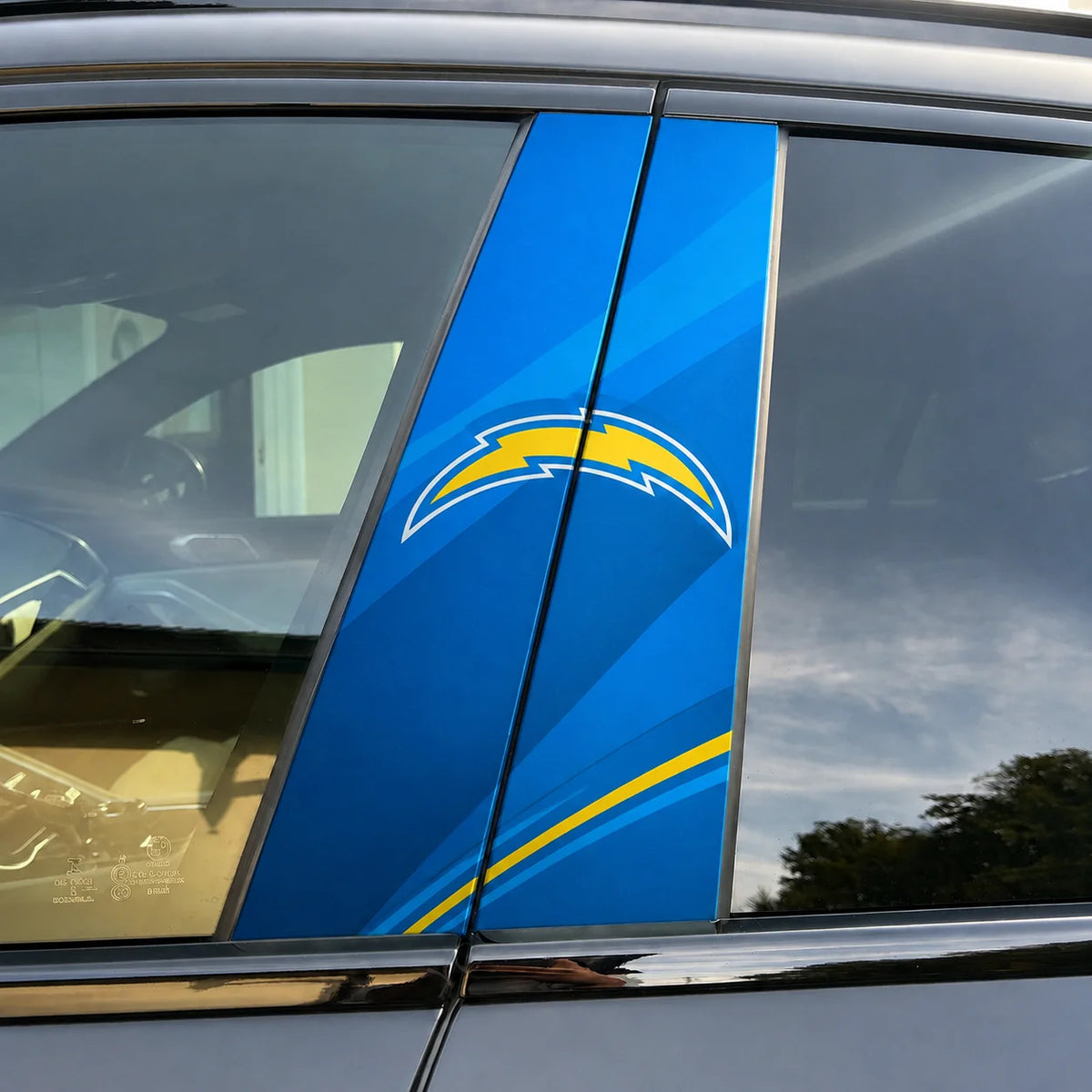 Los Angeles Chargers Car Pillar Wrap - Universal Fit