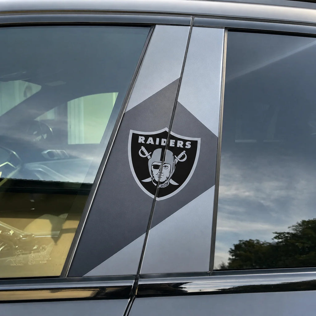 Las Vegas Raiders Car Pillar Wrap - Universal Fit