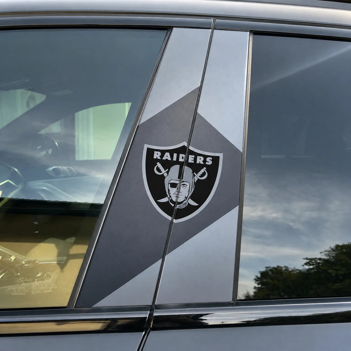 Las Vegas Raiders Car Pillar Wrap - Universal Fit