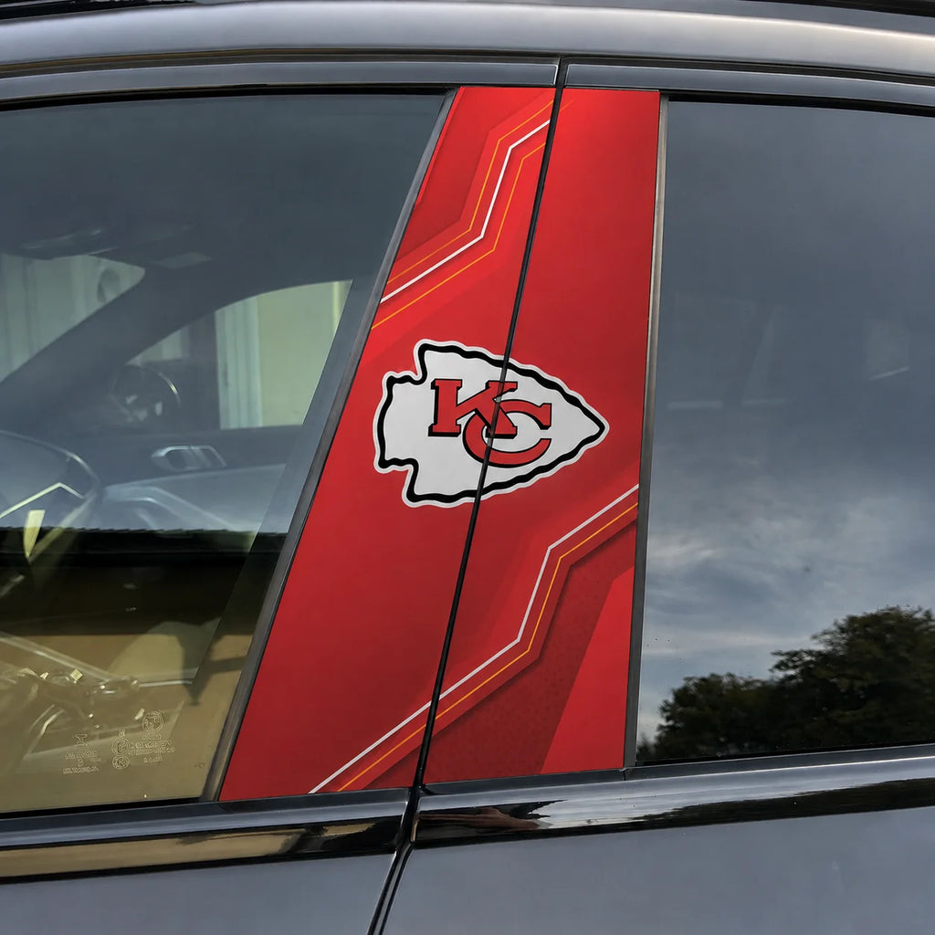 Kansas City Chiefs Car Pillar Wrap - Universal Fit
