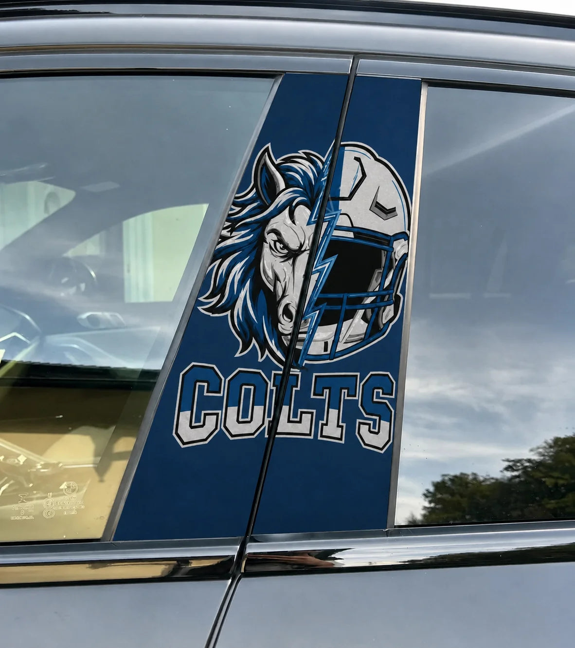 Indianapolis Colts Car Pillar Wrap - Universal Fit