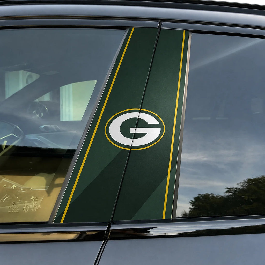 Green Bay Packers Car Pillar Wrap - Universal Fit
