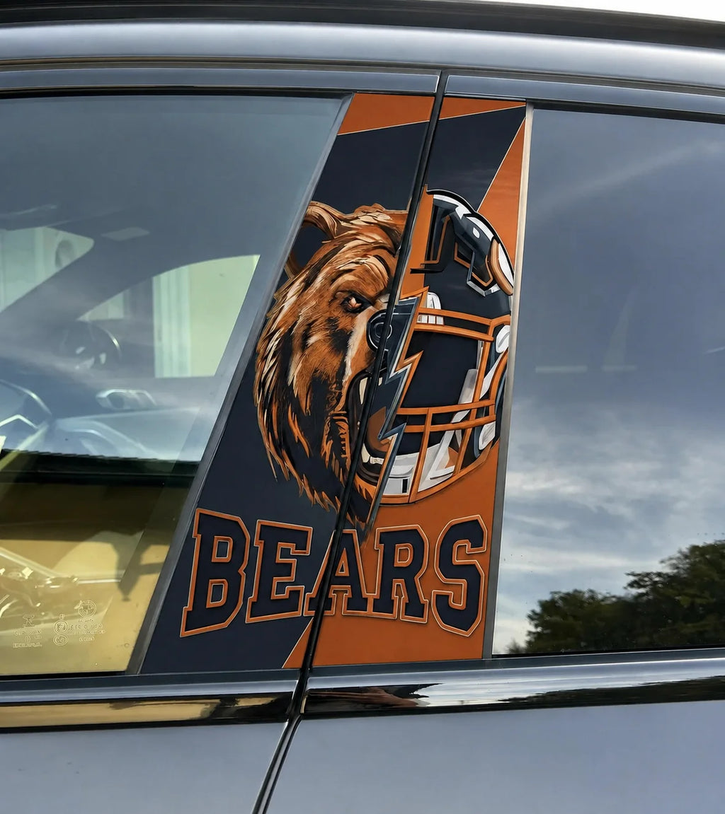 Chicago Bears Car Pillar Wrap - Universal Fit