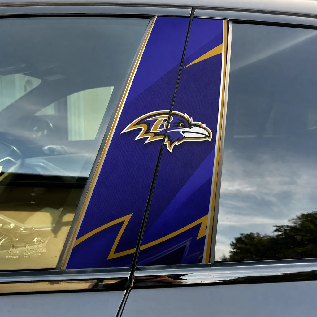 Baltimore Ravens Car Pillar Wrap - Universal Fit