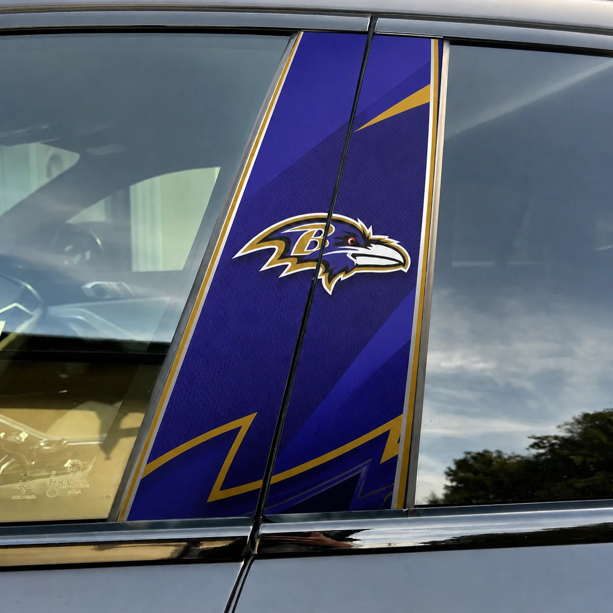 Baltimore Ravens Car Pillar Wrap - Universal Fit