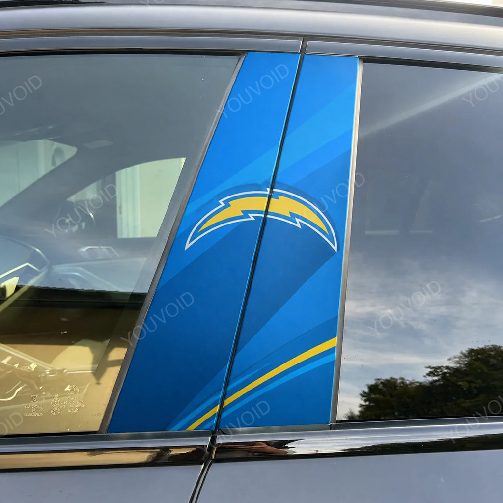 Los Angeles Chargers Car Pillar Wrap - Universal Fit