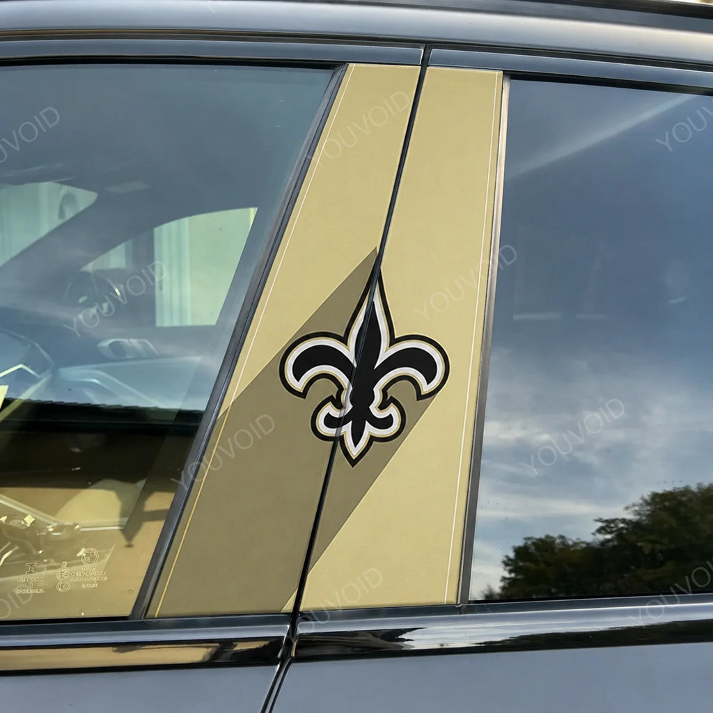 New Orleans Saints Car Pillar Wrap - Universal Fit