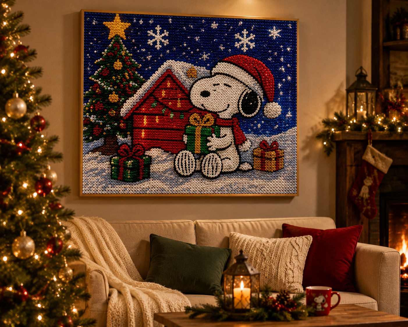 Snoopy Christmas Magic Rhinestone Art Kit