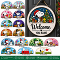 Snoopy & Woodstock Personalized Interchangeable Welcome Sign