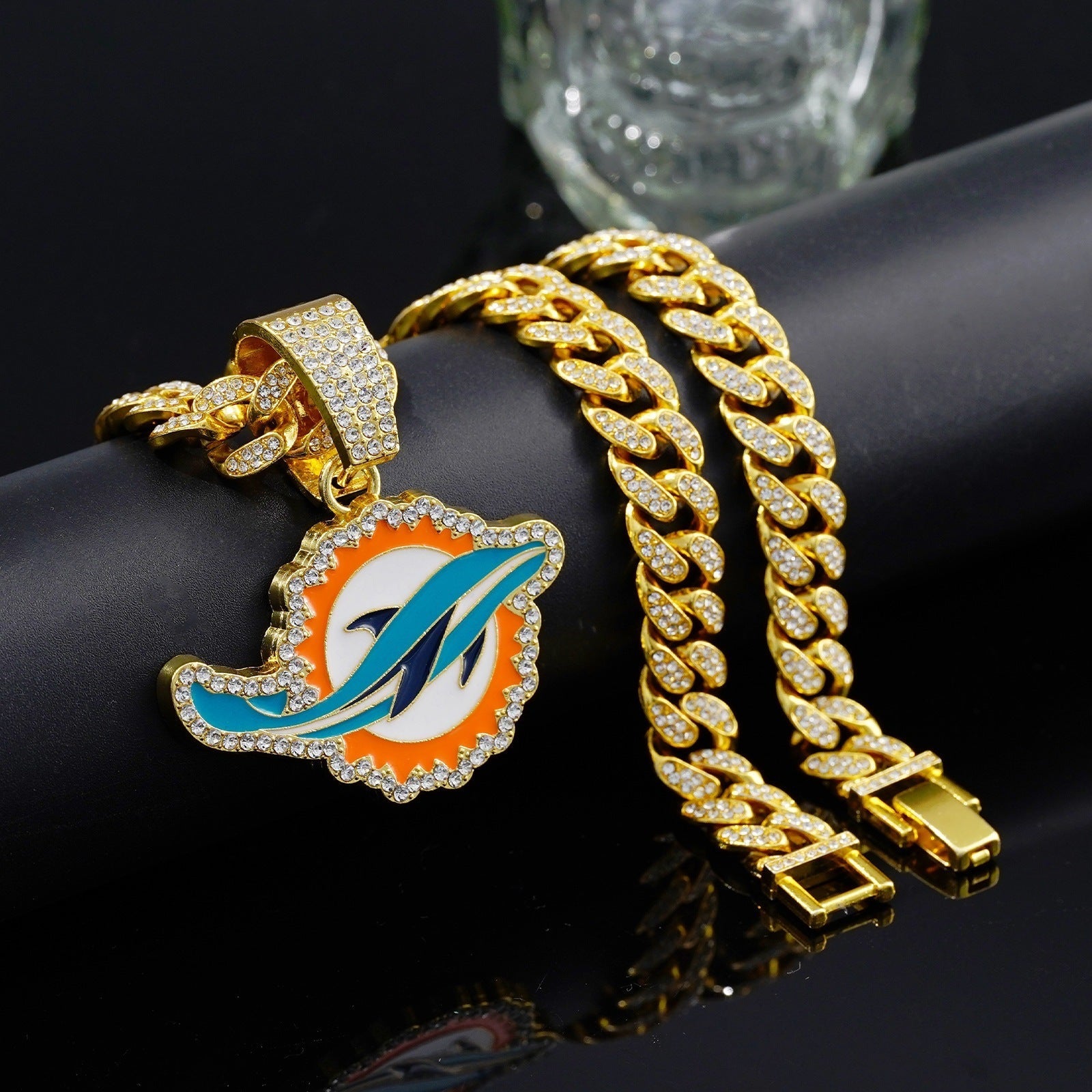 NFL Team Pride Gem Chain Necklace