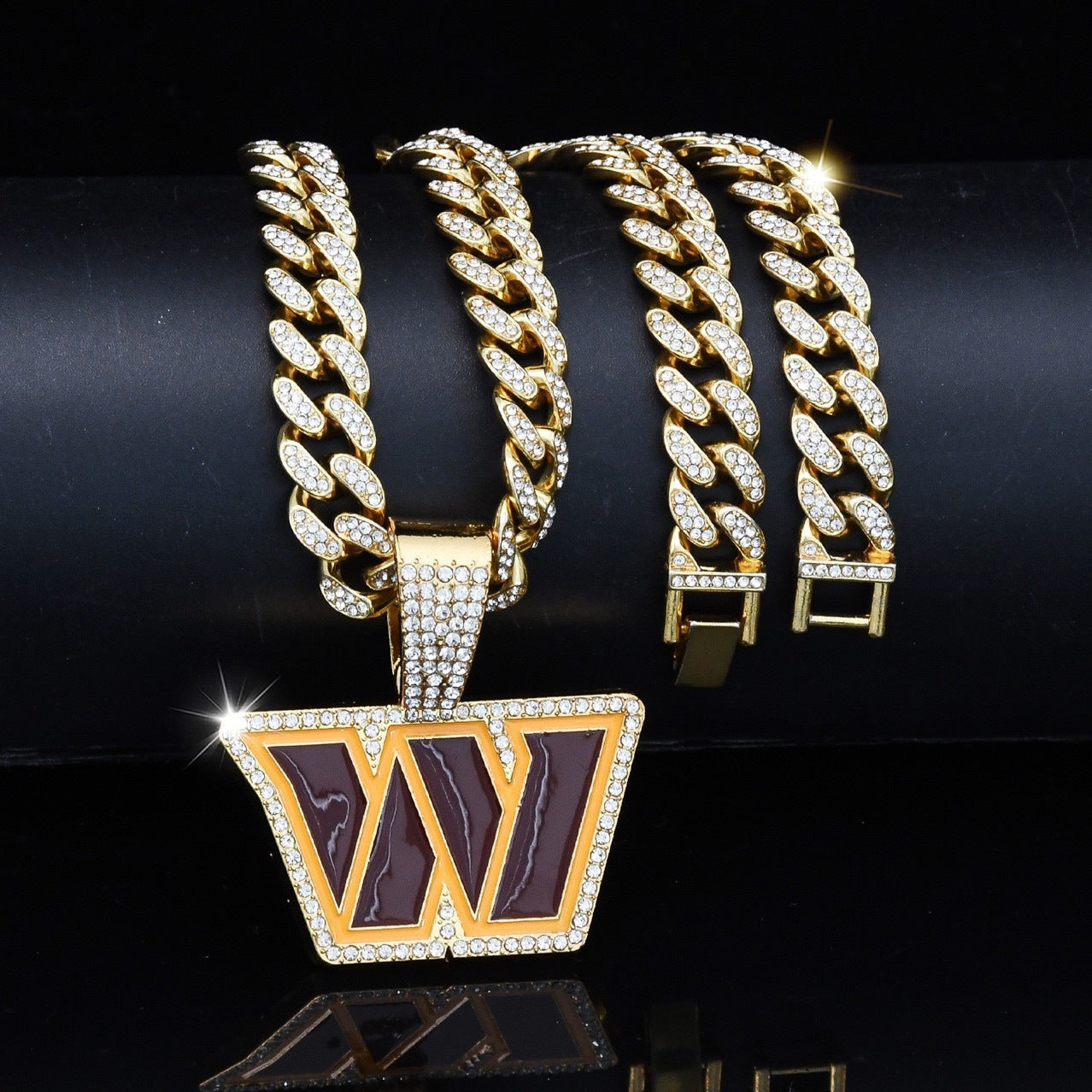 NFL Team Pride Gem Chain Necklace