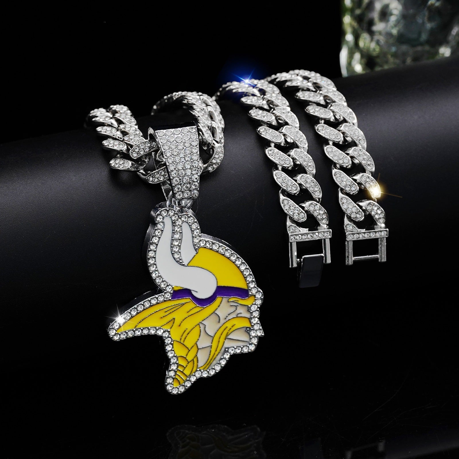 NFL Team Pride Gem Chain Necklace