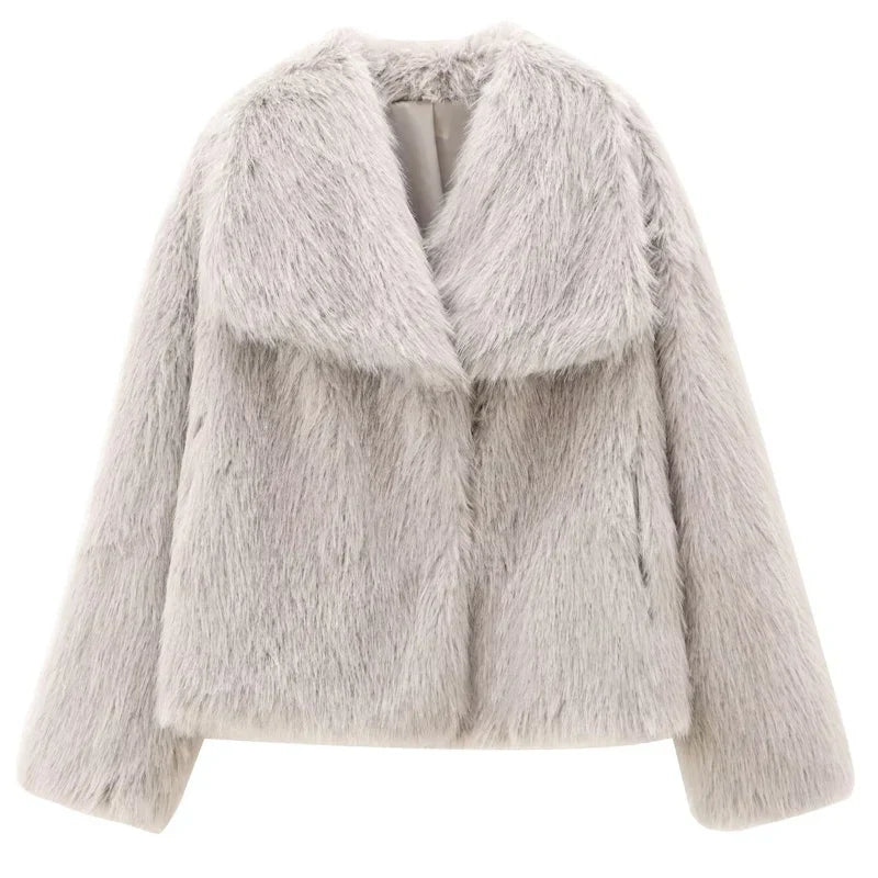 Alpine Grace Faux Fur Coat
