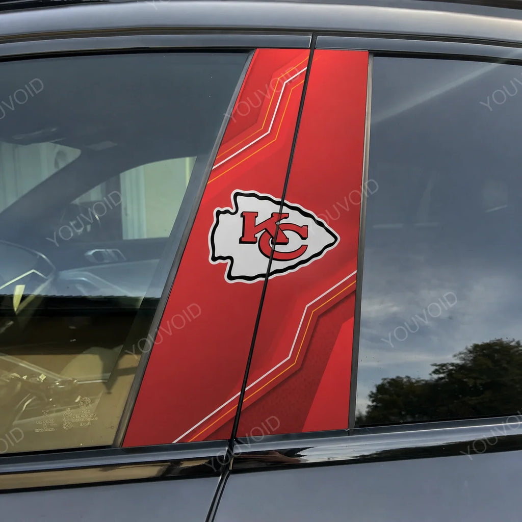 Kansas City Chiefs Car Pillar Wrap - Universal Fit