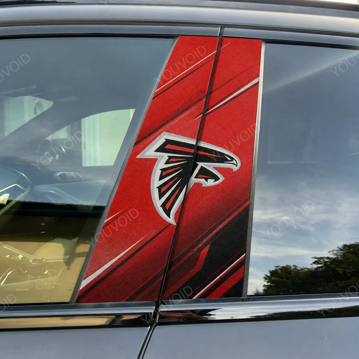 Atlanta Falcons Car Pillar Wrap - Universal Fit