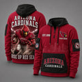 Arizona Cardinals Mascot Personalized Half-Zip Hoodie
