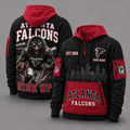 Atlanta Falcons Mascot Personalized Half-Zip Hoodie