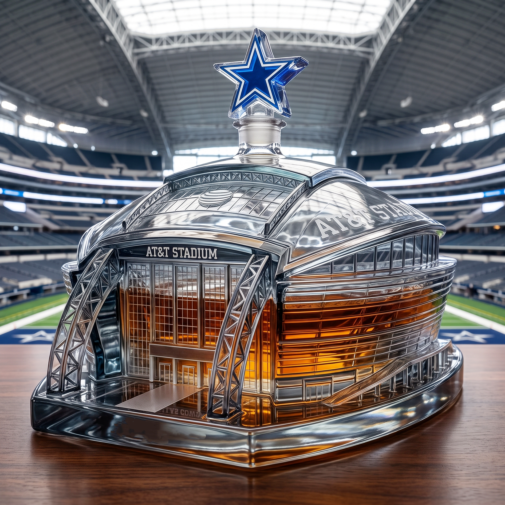 AT&T STADIUM WHISKEY BOTTLE