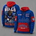 Buffalo Bills Mascot Personalized Half-Zip Hoodie
