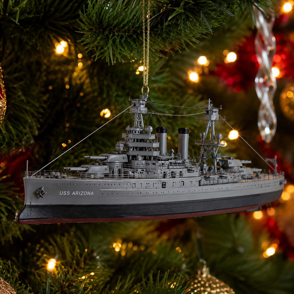 The Attack on Pearl Harbor 85th Anniversary 3D Christmas Ornament—USS Arizona