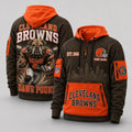 Cleveland Browns Mascot Personalized Half-Zip Hoodie